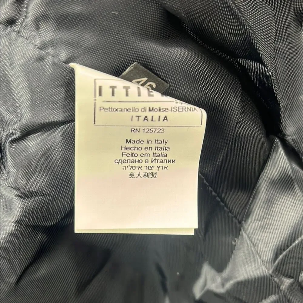 NEW Fiorucci S/M Wool‎ Women's Charcoal Gray Zip-Up Jacket Italy Made RARE